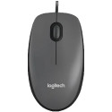 LOGITECH M100 Corded Mouse - BLACK - USB