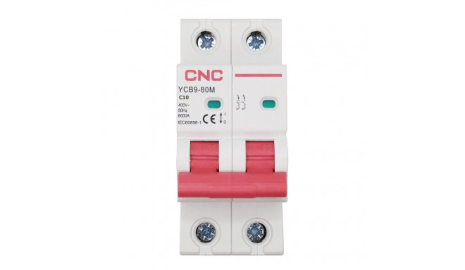 Miniature Circuit Breaker, 2P, 10A, Class C, 6kA
