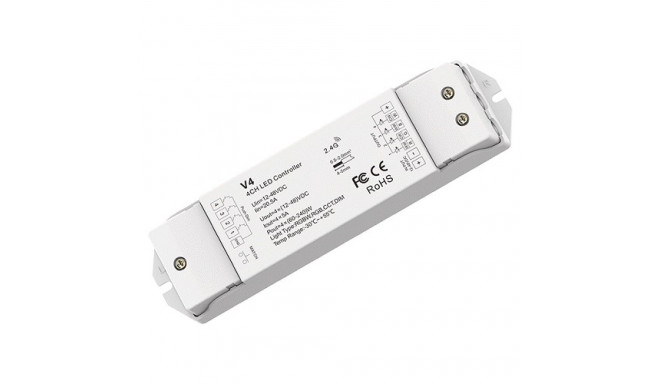 V4 constant voltage RGB/RGBW/CCT controller 12-48V, 4x5A, + Push DIM