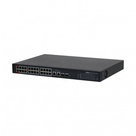 PoE hub controlled 100Mbps 24 ports+2G uplink + 2SFP, Hi-PoE