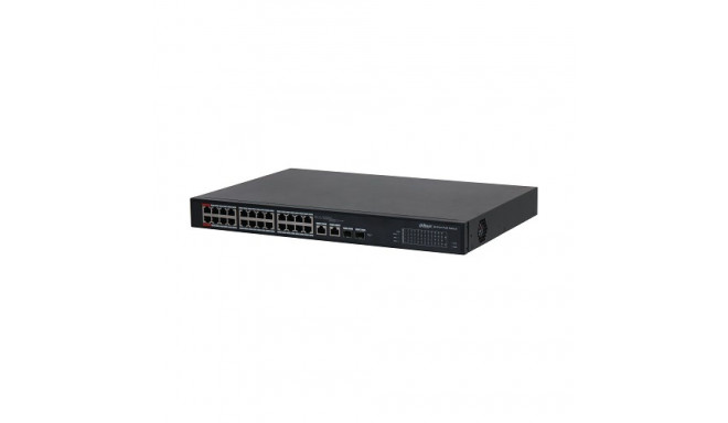 PoE hub controlled 100Mbps 24 ports+2G uplink + 2SFP, Hi-PoE