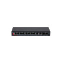 PoE hub 8 ports 1000Mbps +2 uplink