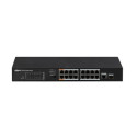 PoE hub 100Mbps 16 ports+1G uplink + 1SFP, PoE up to 250, Hi-PoE