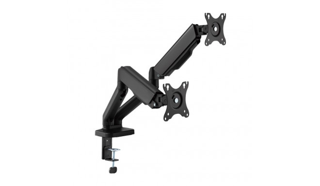 Spring mount for two 17"-32" monitors, black