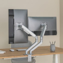 Spring mount for two 17"-32" monitors