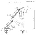 17"-32" monitor spring holder