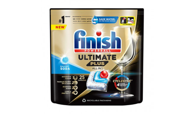 Nõudepesumasina tabletid  FINISH Ultimate PLUS Baking soda 25tk
