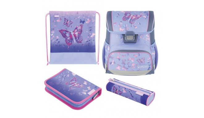 Herlitz skolas soma Loop Plus - Butterfly Paradise