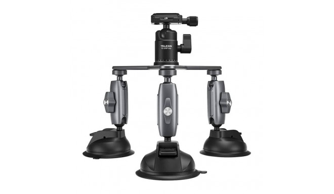 TELESIN Three-Arm Suction Mount - TE-TSB-001