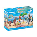 PLAYMOBIL HORSES OF WATERFALL Horseback Riding Trip to the beach with Amelia and Ben 71470