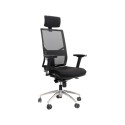 Computer chair/office chair 1850 SYN OMNIA PDH black mesh/black seat with headrest