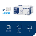 Tualettpaber 2-kihiline TORK Extra Soft Premium T3 19x11cm 252 lehte (114276)