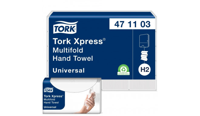 Lehträtik 2-kihiline TORK Xpress Z-fold H2 Universal 23,4x21,3cm 190 lehte pealt avatavas kilepakend