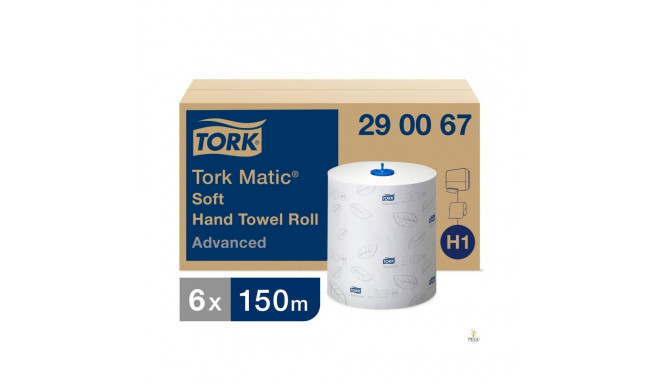 Рулон бумаги для рук 2-слойный TORK Matic Advanced 21смx150м белый (290067)