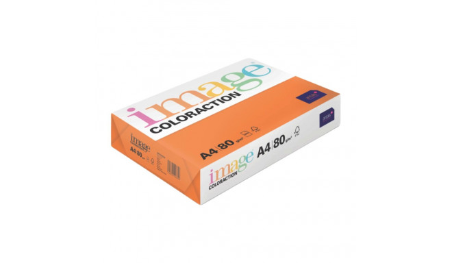 Värviline paber A4 80g IMAGE Coloraction nr.48 sügavoranž (Amsterdam) 500 lehte
