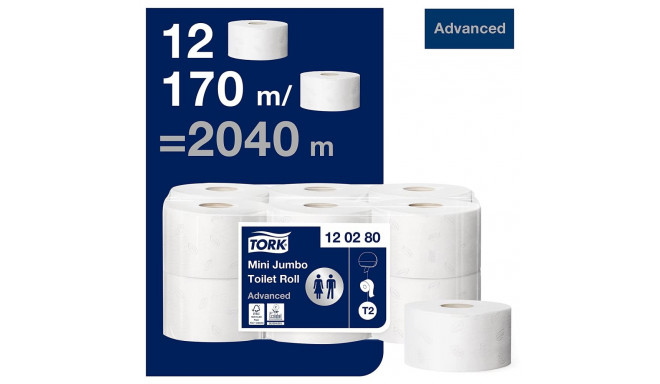 Toilet paper 2-layer TORK Mini Jumbo Advanced T2 170m (120280)