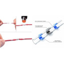 Thermocambric, insulating tube with solder for 4.0-6.0 mm2 wires