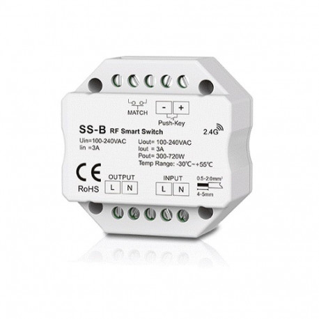 SS-B single channel 230V controller without dimming function + Push Key