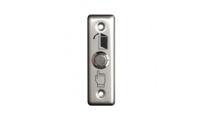 Exit button, stainless steel, recessed