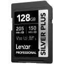 LEXAR SDXC PROFESSIONAL SILVER PLUS UHS-I/U3/A2/4K R205/W150 (V30) 128GB