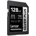LEXAR SDXC PROFESSIONAL SILVER PLUS UHS-I/U3/A2/4K R205/W150 (V30) 128GB