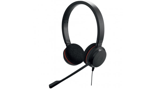 Jabra Evolve 20 UC stereo juhtmega peapael kontori/kõnekeskuse USB Type-A must kõrvaklapid