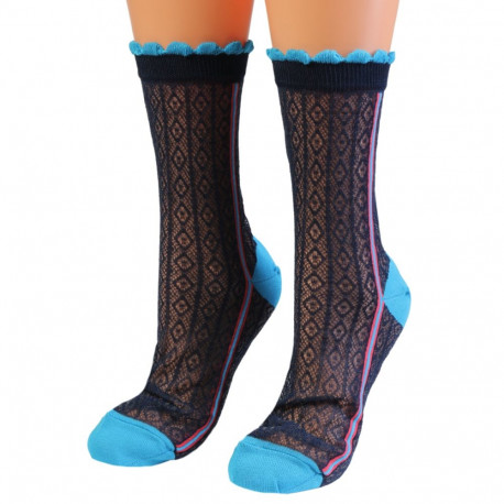 SOKISAHTEL SETTER tumesinised pitsilised õhukesed sokid 444