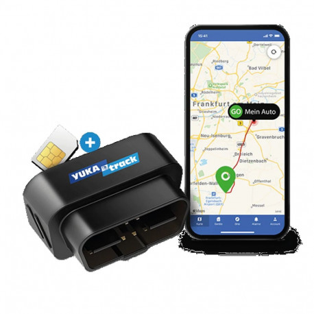 IoT YUKAtrack AIO GPS OBD2 autojälgija SIM-kaardiga ja andmesidega