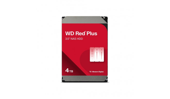 WD Red Plus 4TB SATA 6Gb/s 3.5-tolline 258MB puhver sisemine kõvaketas Bulk