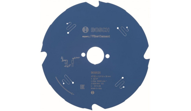 Bosch sawblade 190x30x2.2/1.6mm, z4, Fiber Cement