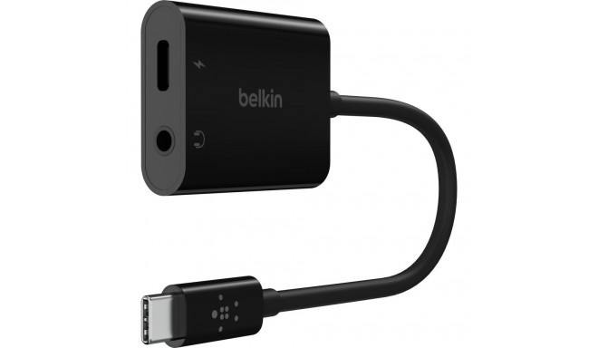 Belkin RockStar 3.5mm audio + USB-C laadimise audioadapter