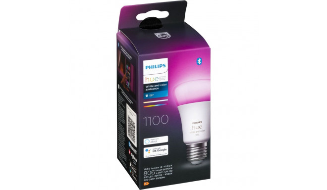 Philips Hue -LED-älylamppu, White and color ambiance, E27