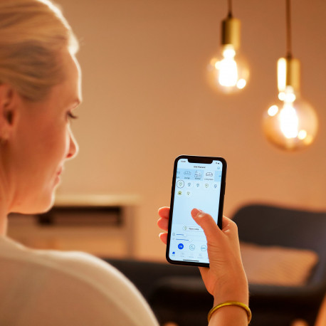 WiZ älylamppu globe, E27, kirkas lasi, tunable white - valkoisen valon sävyt, Wi-Fi, 2700-6500 K, 80