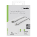 Belkin BOOST CHARGE™ Lightning - USB-C kaapeli punottu, 1m, valkoinen