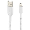 Belkin BOOST CHARGE™ Lightning - USB-A kaapeli punottu, 3m, valkoinen