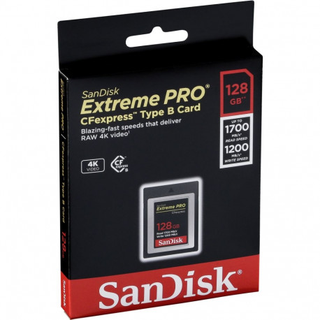 SanDisk CFexpress Extreme PRO 128 Gt -muistikortti
