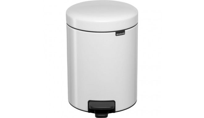 Brabantia Pedal Bin newIcon -roska-astia 5 l, valkoinen