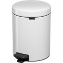 Brabantia Pedal Bin newIcon -roska-astia 5 l, valkoinen