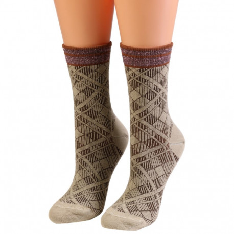 SOKISAHTEL JUNIPER beežid puuvillased sokid 444