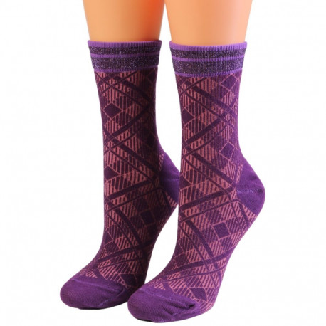 SOKISAHTEL JUNIPER lillad puuvillased sokid 444