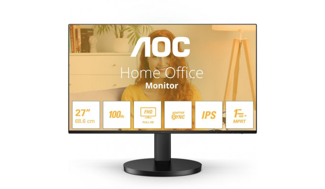 "68,6cm/27"" (1920x1080) AOC Basic-line 27B3HA2 16:9 FHD VA 4ms 100Hz HDMI VGA Speaker Black"