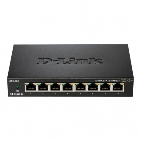 D-Link DGS-108/E haldamata lauaarvuti gigabit ethernet (vask) 8 porti