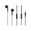 QOLTEC In-ear headphones with microphone Black