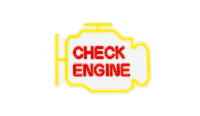 Neon PLEXI LED CHECK ENGINE yellow red NNE21 Neolia