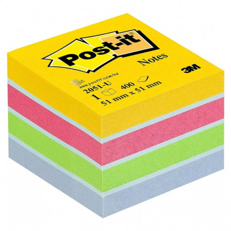 Märkmekuup 51x51mm POST-IT Ultra Colours 400 lehte