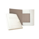 Cardboard folder with ribbons SMLT A4 white 300g