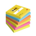 Note paper 76x76mm POST-IT 654 Energetic 6x100 sheets