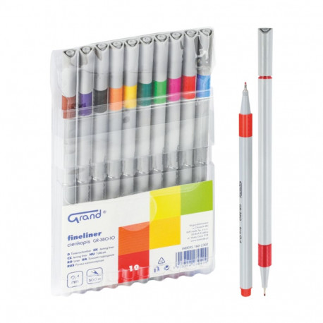 Tindipliiatsite komplekt viltotsaga GRAND GR-380 10 värvi