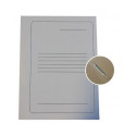 Fast binder SMLT A4 cardboard with metal clip white (Delo)