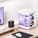 Jonsbo TK-1 2.0 Micro-ATX Case, Tempered Glass - white